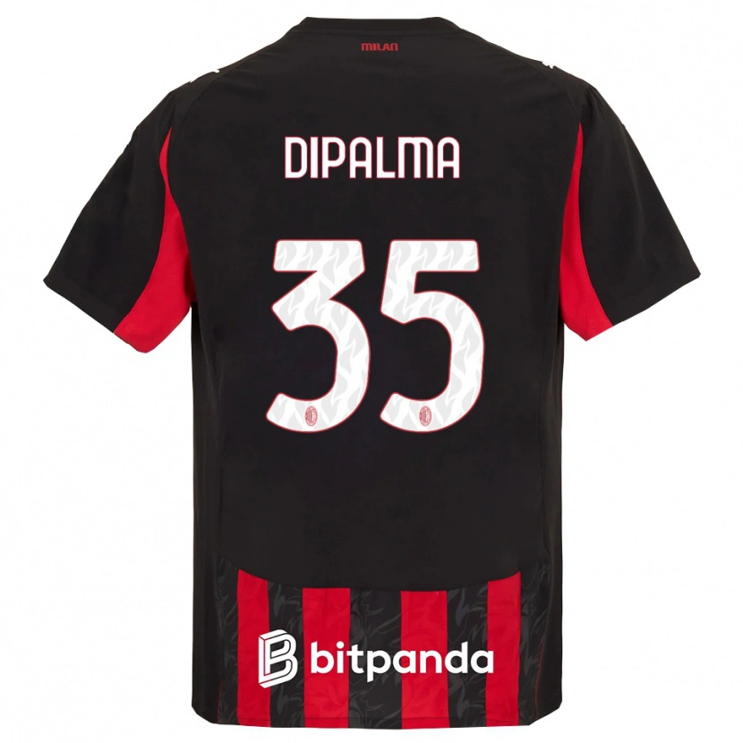 Danxen Dame Matteo Dipalma #35 Rød Svart Hjemmetrøye Drakt Trøye 2025/26 Skjorter T-Skjorte