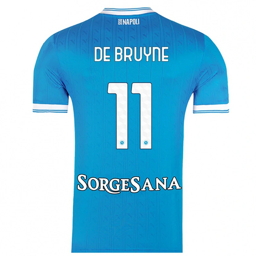 Danxen Dame Kevin De Bruyne #11 Lyseblå Hvit Hjemmetrøye Drakt Trøye 2025/26 Skjorter T-Skjorte