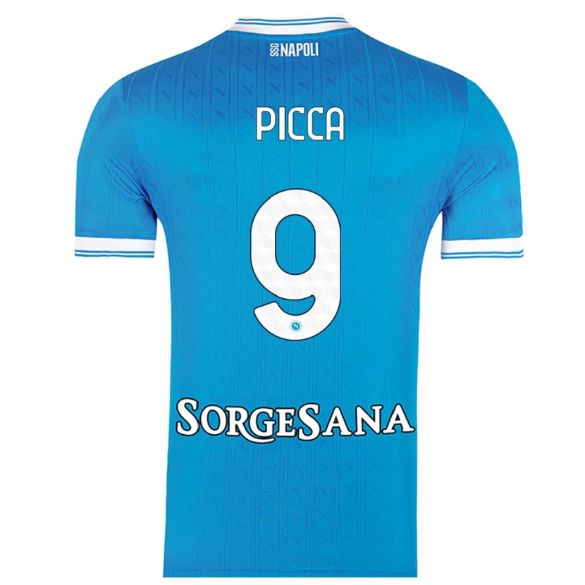 Danxen Dame Luigi Picca #9 Lyseblå Hvit Hjemmetrøye Drakt Trøye 2025/26 Skjorter T-Skjorte