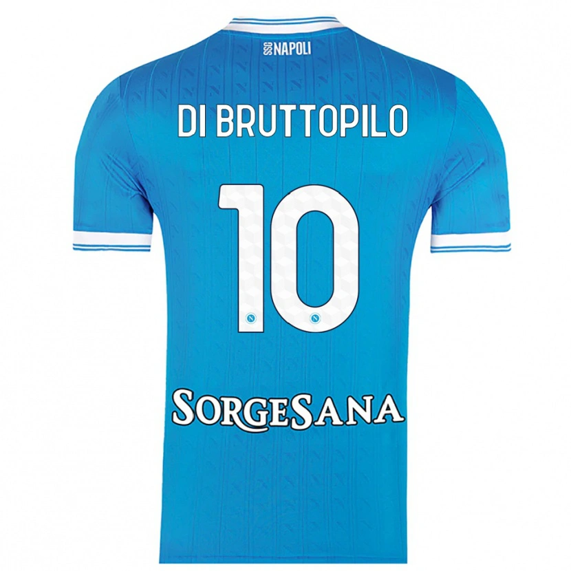 Danxen Dame Giuseppe Ambrosino Di Bruttopilo #10 Lyseblå Hvit Hjemmetrøye Drakt Trøye 2025/26 Skjorter T-Skjorte