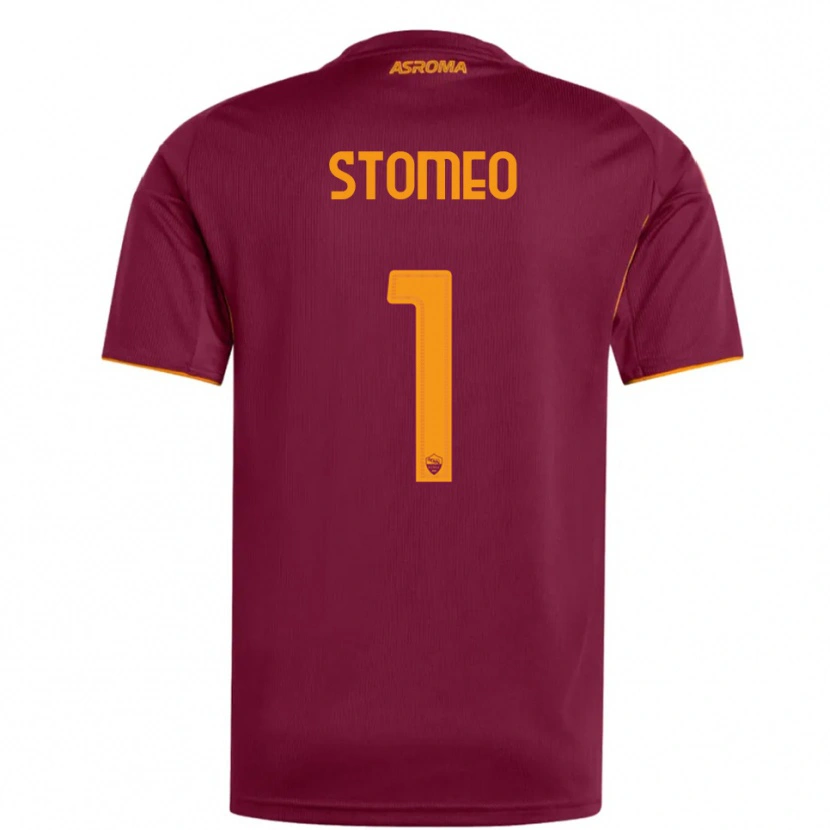 Danxen Dame Giorgio Stomeo #1 Burgunder Oransje Hjemmetrøye Drakt Trøye 2025/26 Skjorter T-Skjorte