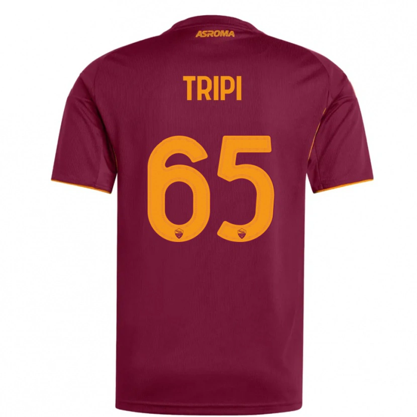 Danxen Dame Filippo Tripi #65 Burgunder Oransje Hjemmetrøye Drakt Trøye 2025/26 Skjorter T-Skjorte