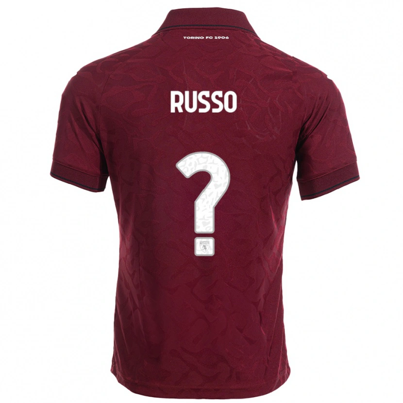 Danxen Dame Lorenzo Russo #0 Burgunder Hvit Hjemmetrøye Drakt Trøye 2025/26 Skjorter T-Skjorte