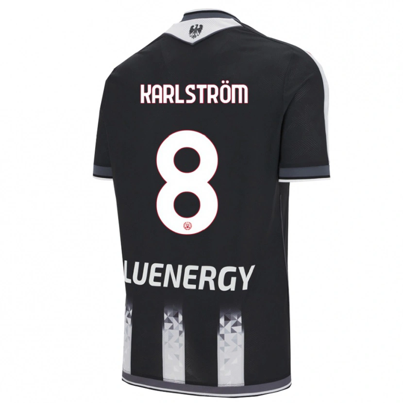 Danxen Dame Jesper Karlström #8 Svart Hvit Hjemmetrøye Drakt Trøye 2025/26 Skjorter T-Skjorte
