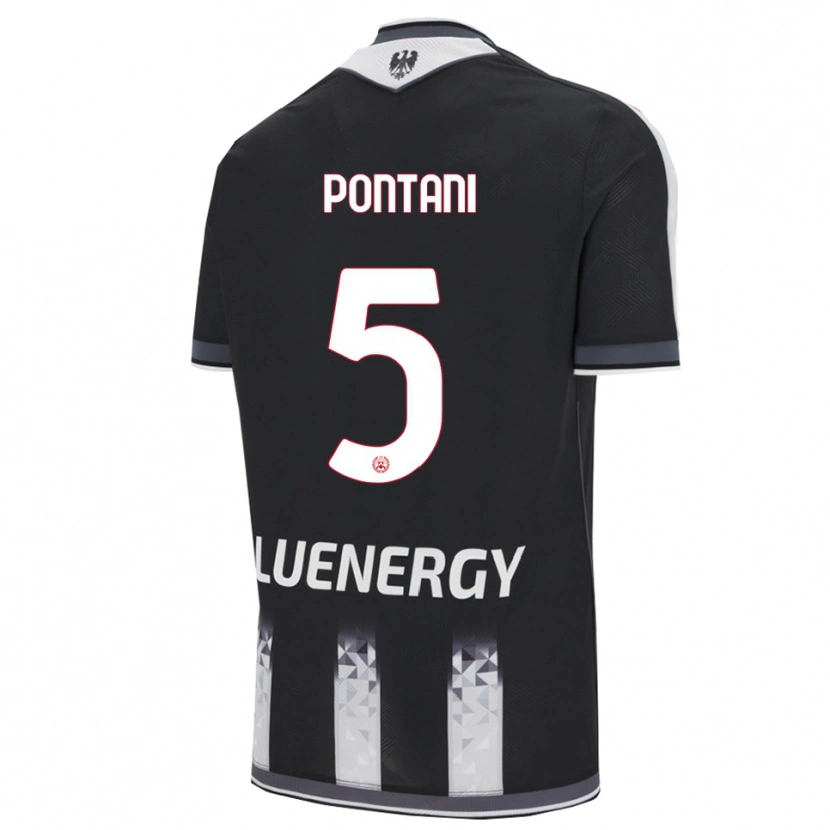 Danxen Dame Leonardo Pontani #5 Svart Hvit Hjemmetrøye Drakt Trøye 2025/26 Skjorter T-Skjorte