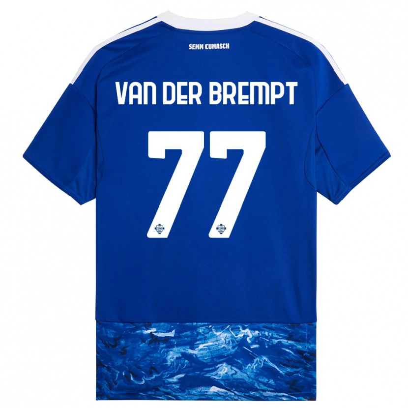 Danxen Dame Ignace Van Der Brempt #77 Blå Hvit Hjemmetrøye Drakt Trøye 2025/26 Skjorter T-Skjorte