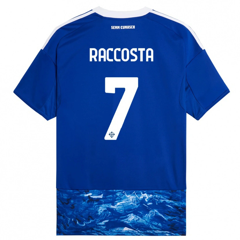 Danxen Dame Jacopo Raccosta #7 Blå Hvit Hjemmetrøye Drakt Trøye 2025/26 Skjorter T-Skjorte