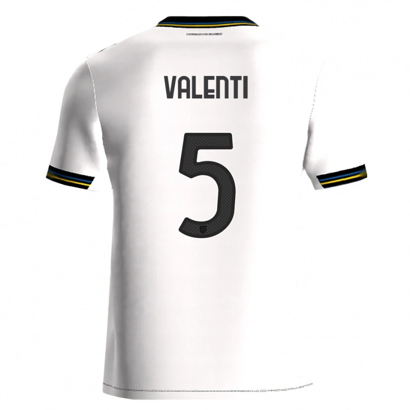 Danxen Dame Lautaro Valenti #5 Hvit Svart Hjemmetrøye Drakt Trøye 2025/26 Skjorter T-Skjorte