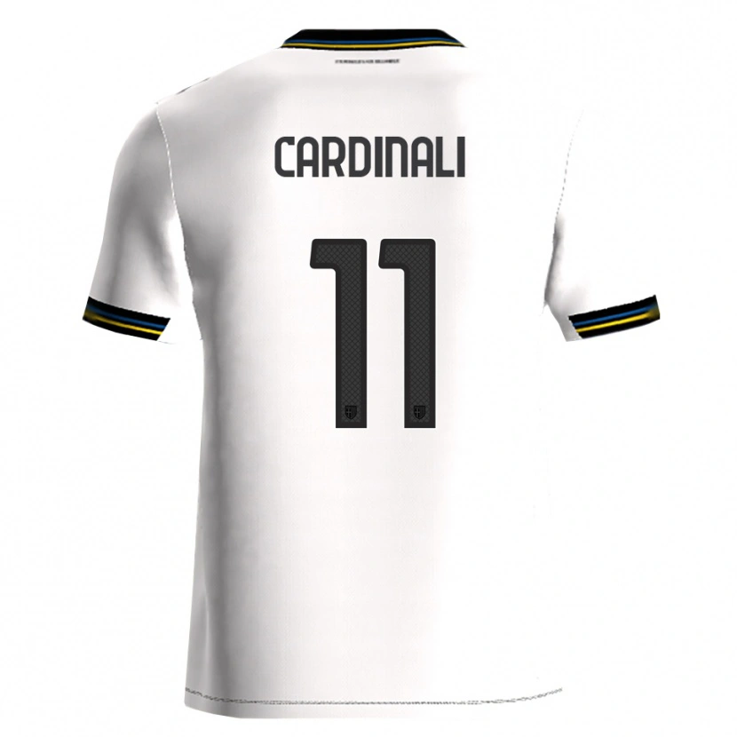 Danxen Dame Alessandro Cardinali #11 Hvit Svart Hjemmetrøye Drakt Trøye 2025/26 Skjorter T-Skjorte