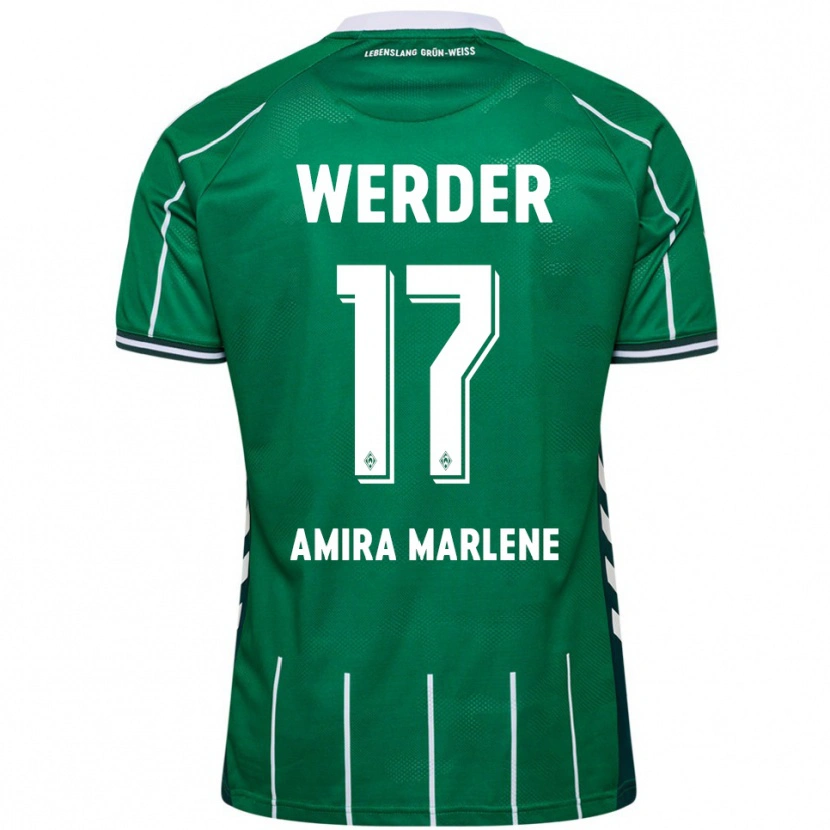 Danxen Dame Amira Marlene Dahl #17 Grønn Hvit Hjemmetrøye Drakt Trøye 2025/26 Skjorter T-Skjorte