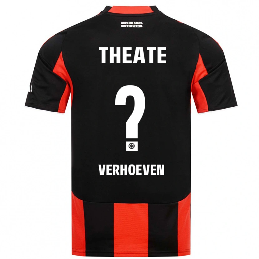 Danxen Dame Raphael Verhoeven #0 Svart Rød Hjemmetrøye Drakt Trøye 2025/26 Skjorter T-Skjorte