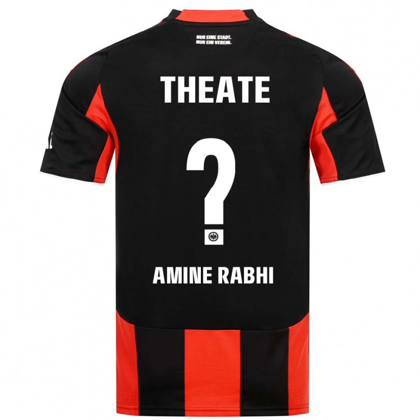 Danxen Dame Mohamed Amine Rabhi #0 Svart Rød Hjemmetrøye Drakt Trøye 2025/26 Skjorter T-Skjorte