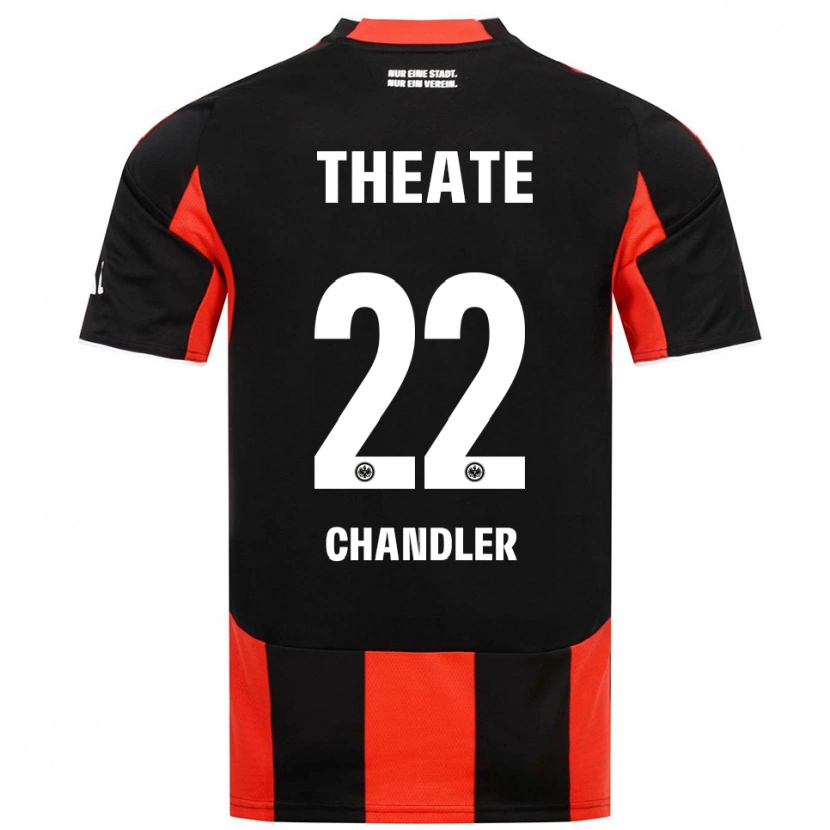 Danxen Dame Timothy Chandler #22 Svart Rød Hjemmetrøye Drakt Trøye 2025/26 Skjorter T-Skjorte