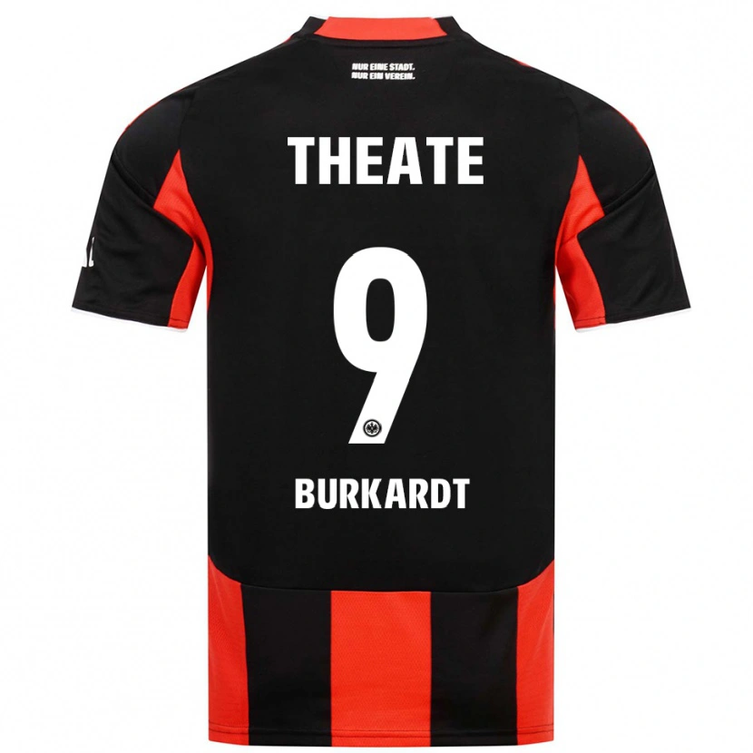 Danxen Dame Jonathan Burkardt #9 Svart Rød Hjemmetrøye Drakt Trøye 2025/26 Skjorter T-Skjorte