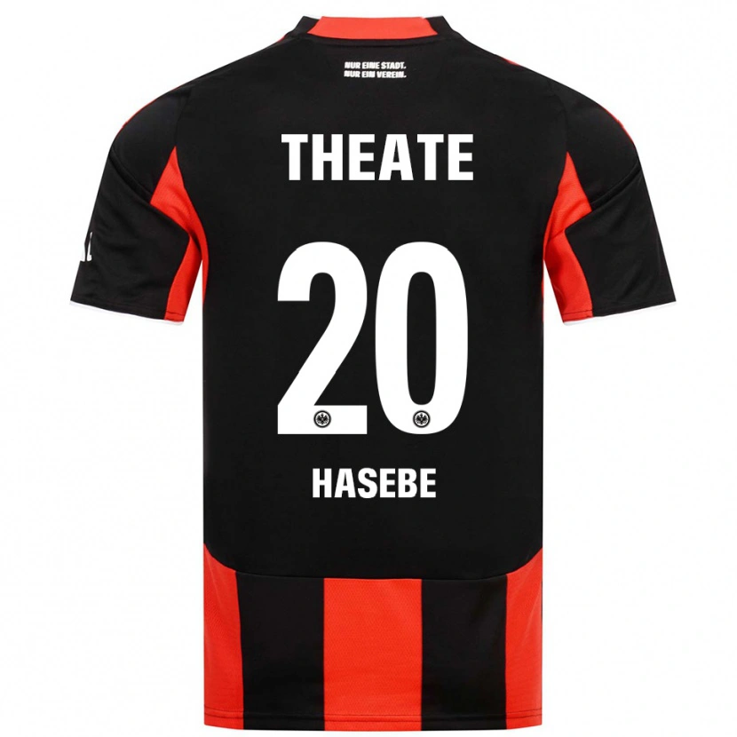 Danxen Dame Makoto Hasebe #20 Svart Rød Hjemmetrøye Drakt Trøye 2025/26 Skjorter T-Skjorte