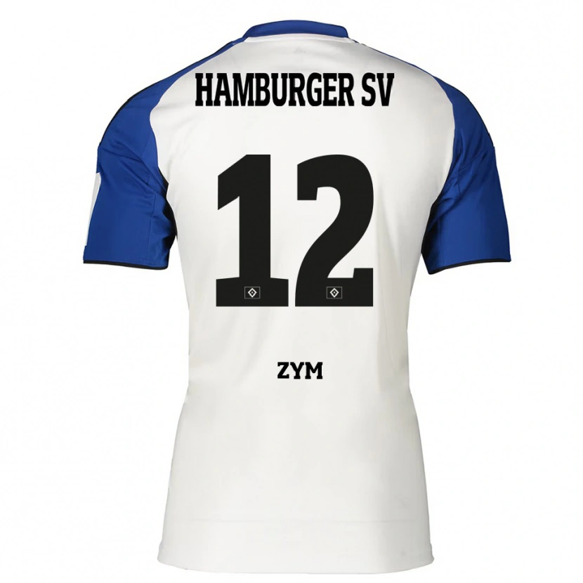 Danxen Dame Marcel Zym #12 Hvit Blå Hjemmetrøye Drakt Trøye 2025/26 Skjorter T-Skjorte