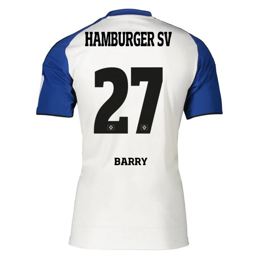 Danxen Dame Alpha Barry #27 Hvit Blå Hjemmetrøye Drakt Trøye 2025/26 Skjorter T-Skjorte