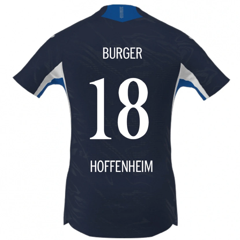 Danxen Dame Wouter Burger #18 Marineblå Hvit Hjemmetrøye Drakt Trøye 2025/26 Skjorter T-Skjorte