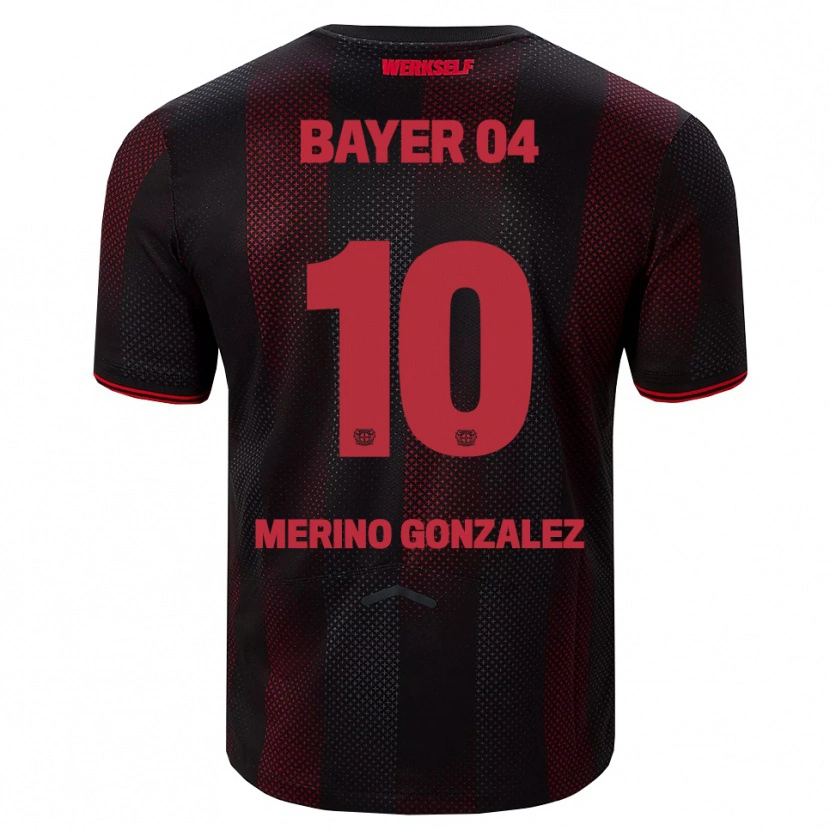Danxen Dame Estrella Merino Gonzalez #10 Svart Rød Hjemmetrøye Drakt Trøye 2025/26 Skjorter T-Skjorte