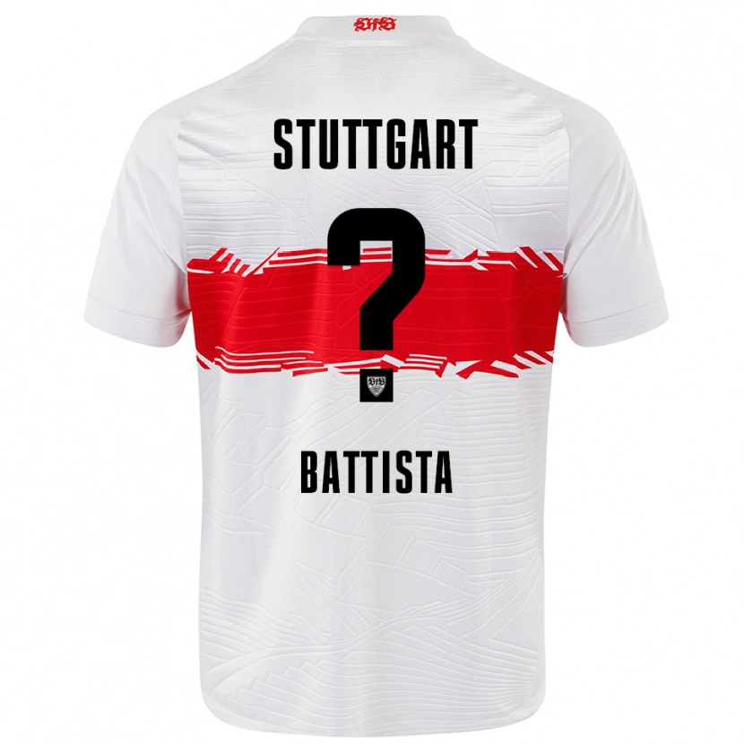 Danxen Dame Luca Battista #0 Hvit Rød Hjemmetrøye Drakt Trøye 2025/26 Skjorter T-Skjorte
