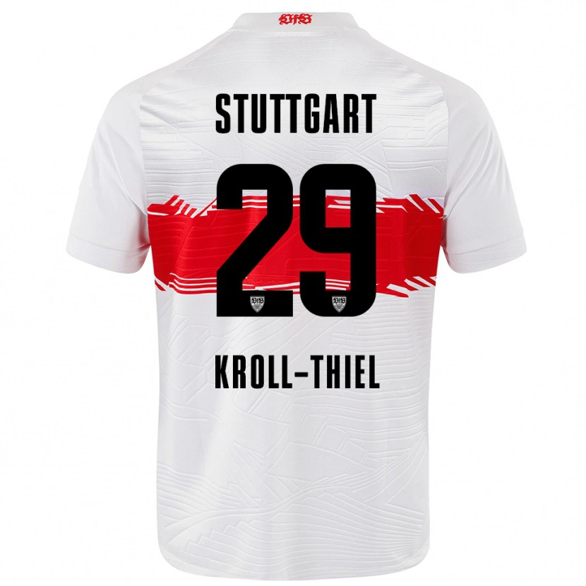 Danxen Dame Colin Kroll-Thiel #29 Hvit Rød Hjemmetrøye Drakt Trøye 2025/26 Skjorter T-Skjorte