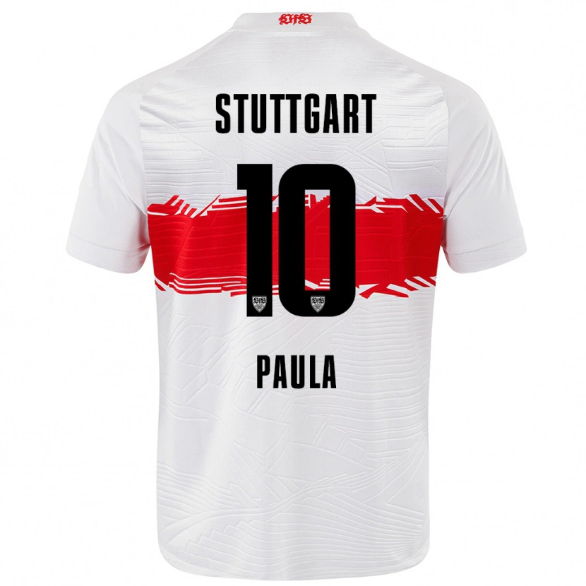 Danxen Dame Raul Paula #10 Hvit Rød Hjemmetrøye Drakt Trøye 2025/26 Skjorter T-Skjorte