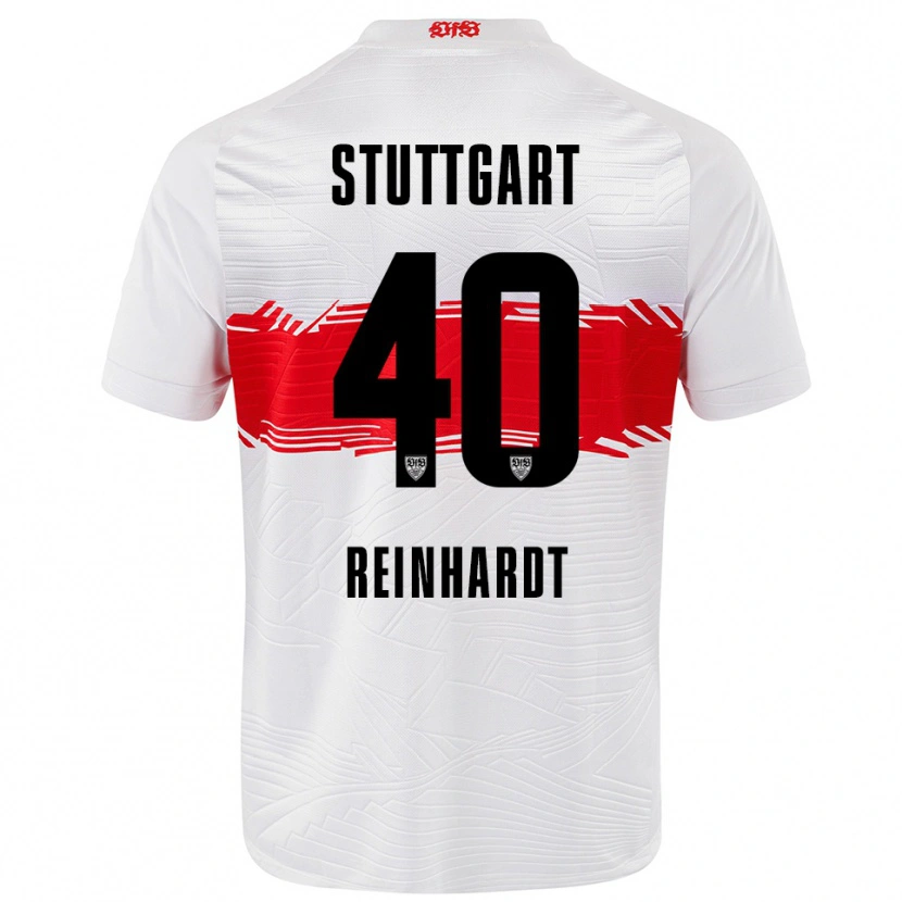 Danxen Dame Peter Reinhardt #40 Hvit Rød Hjemmetrøye Drakt Trøye 2025/26 Skjorter T-Skjorte