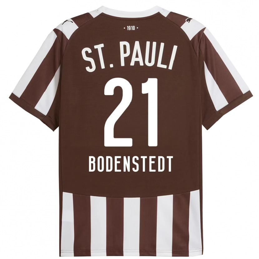 Danxen Dame Paula Bodenstedt #21 Kaffe Hvit Hjemmetrøye Drakt Trøye 2025/26 Skjorter T-Skjorte