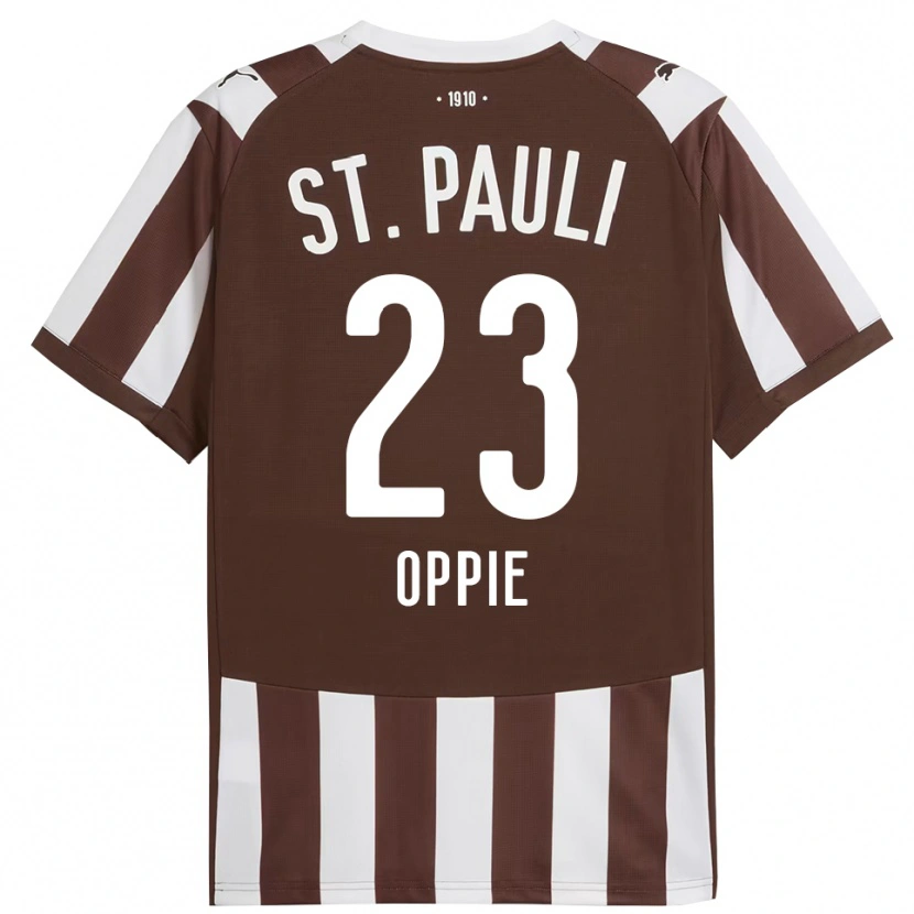 Danxen Dame Louis Oppie #23 Kaffe Hvit Hjemmetrøye Drakt Trøye 2025/26 Skjorter T-Skjorte