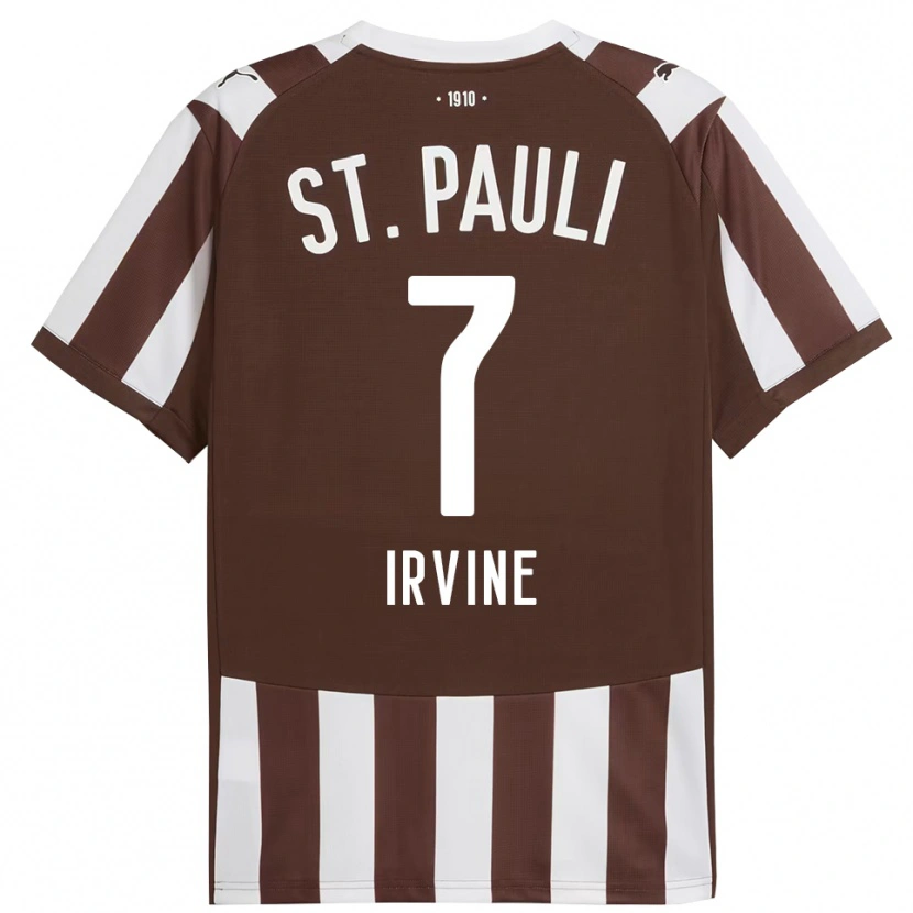 Danxen Dame Jackson Irvine #7 Kaffe Hvit Hjemmetrøye Drakt Trøye 2025/26 Skjorter T-Skjorte