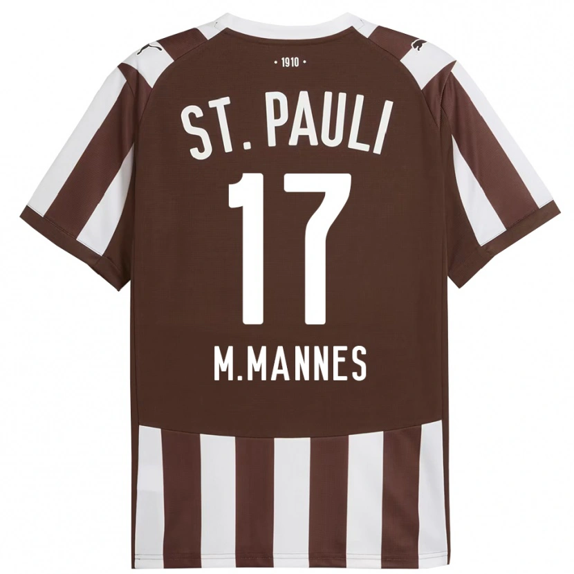 Danxen Dame Verena Maria Mannes #17 Kaffe Hvit Hjemmetrøye Drakt Trøye 2025/26 Skjorter T-Skjorte