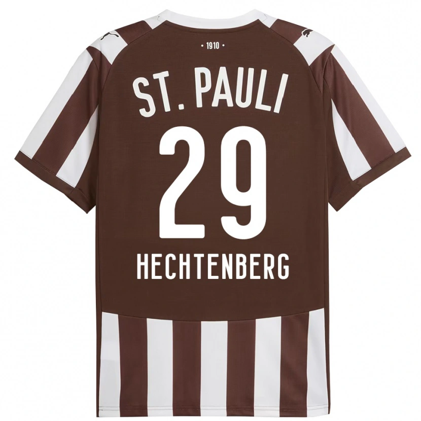 Danxen Dame Julia Hechtenberg #29 Kaffe Hvit Hjemmetrøye Drakt Trøye 2025/26 Skjorter T-Skjorte