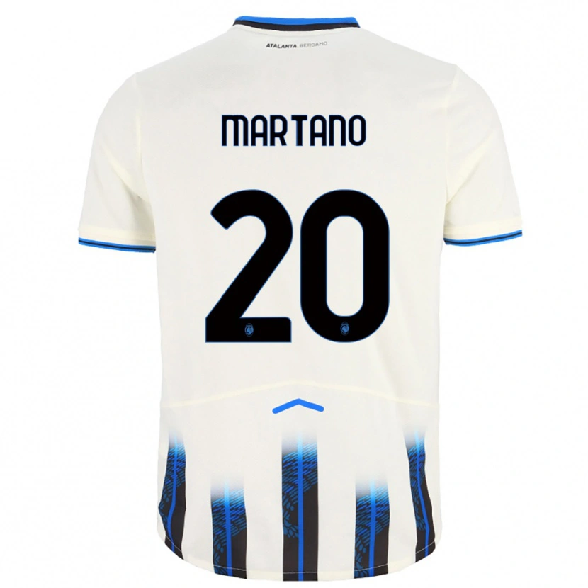 Danxen Dame Aldo Martano #20 Hvit Blå Bortetrøye Drakt Trøye 2025/26 Skjorter T-Skjorte