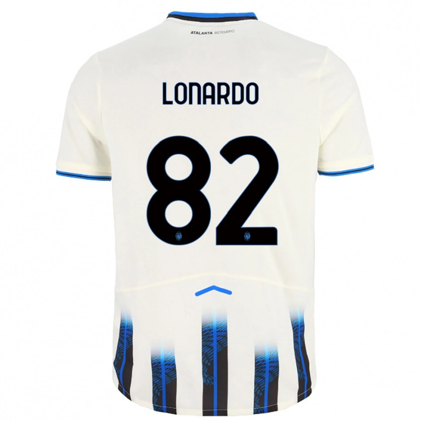 Danxen Dame Edoardo Lonardo #82 Hvit Blå Bortetrøye Drakt Trøye 2025/26 Skjorter T-Skjorte