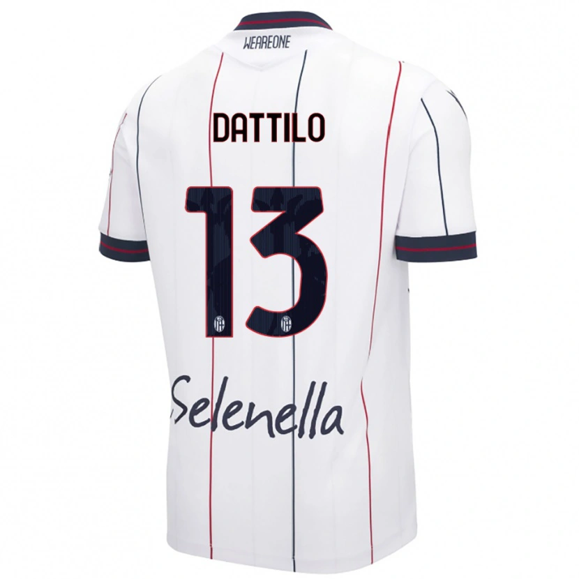 Danxen Dame Gabriel Dattilo #13 Hvit Kongeblå Bortetrøye Drakt Trøye 2025/26 Skjorter T-Skjorte