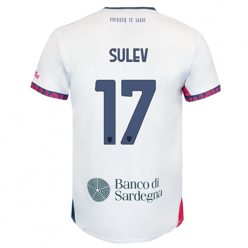 Danxen Dame Ivan Sulev #17 Hvit Marineblå Rød Bortetrøye Drakt Trøye 2025/26 Skjorter T-Skjorte