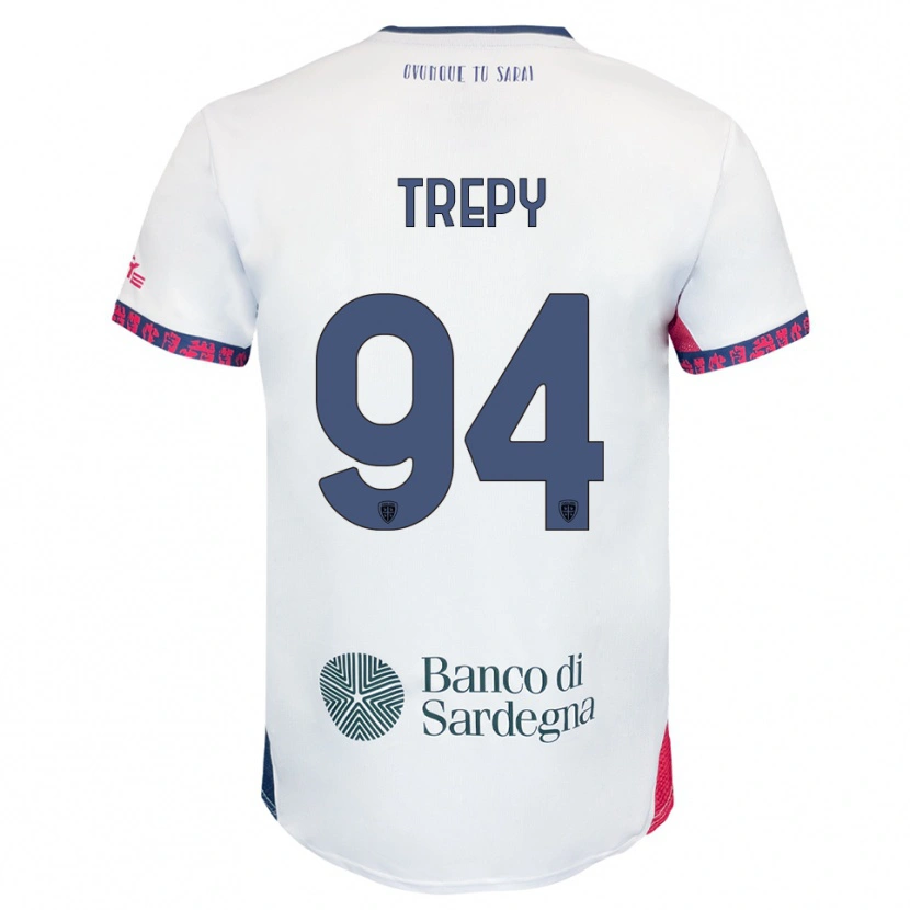 Danxen Dame Yael Trepy #94 Hvit Marineblå Rød Bortetrøye Drakt Trøye 2025/26 Skjorter T-Skjorte