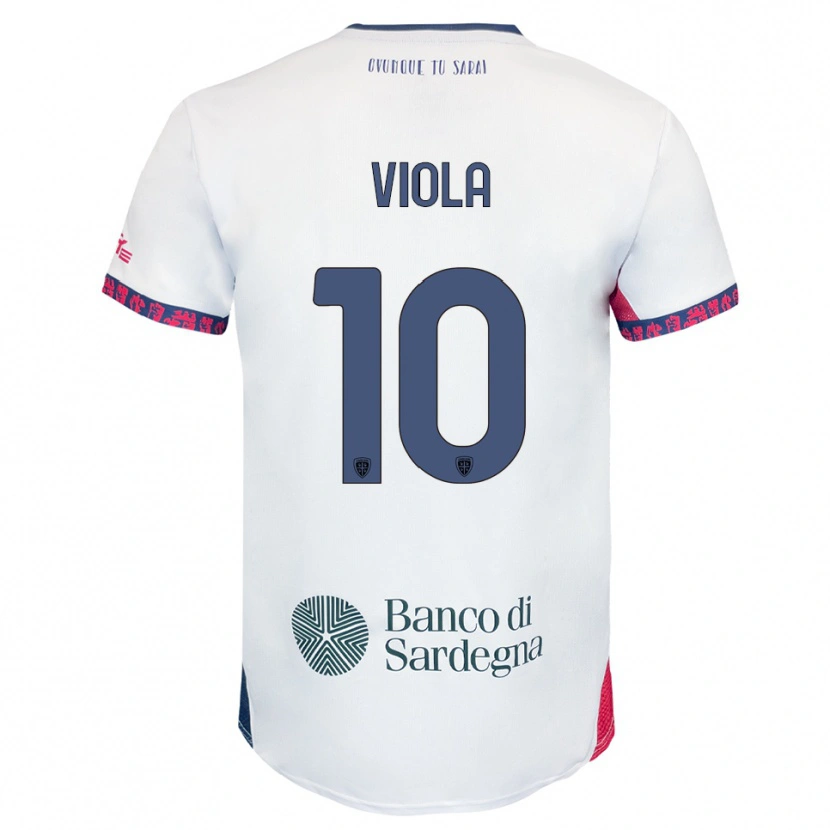 Danxen Dame Nicolas Viola #10 Hvit Marineblå Rød Bortetrøye Drakt Trøye 2025/26 Skjorter T-Skjorte