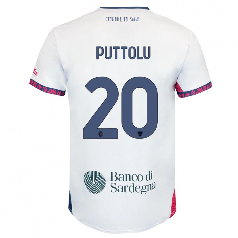 Danxen Dame Diego Puttolu #20 Hvit Marineblå Rød Bortetrøye Drakt Trøye 2025/26 Skjorter T-Skjorte