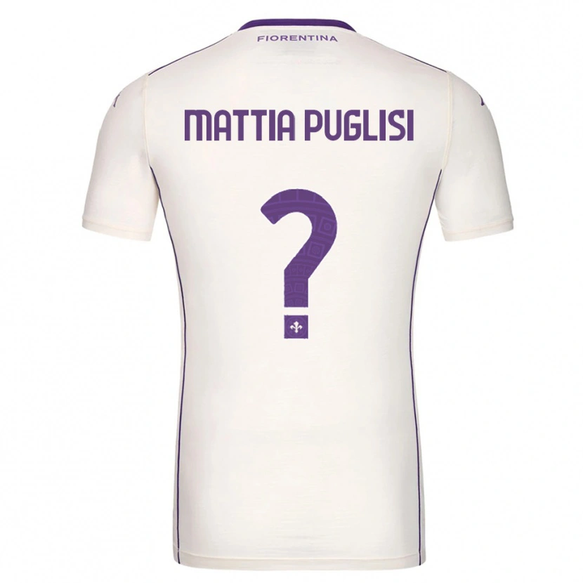 Danxen Dame Luca Mattia Puglisi #0 Hvit Lilla Rød Bortetrøye Drakt Trøye 2025/26 Skjorter T-Skjorte