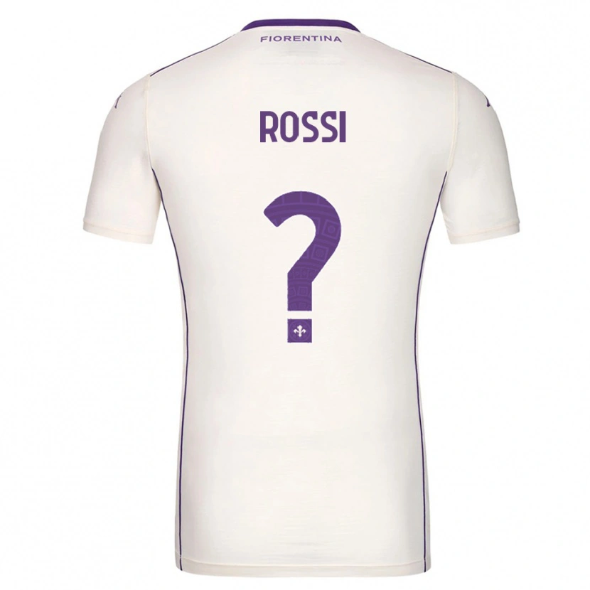 Danxen Dame Alessandro Rossi #0 Hvit Lilla Rød Bortetrøye Drakt Trøye 2025/26 Skjorter T-Skjorte