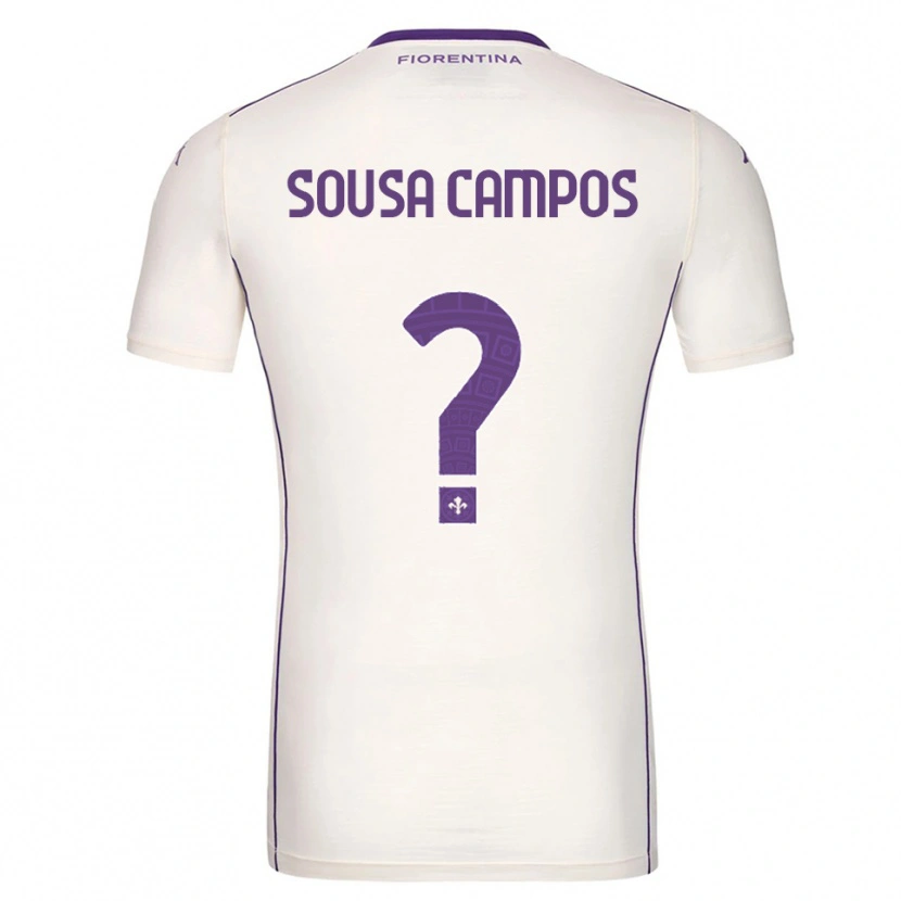 Danxen Dame Matteo Sousa Campos #0 Hvit Lilla Rød Bortetrøye Drakt Trøye 2025/26 Skjorter T-Skjorte
