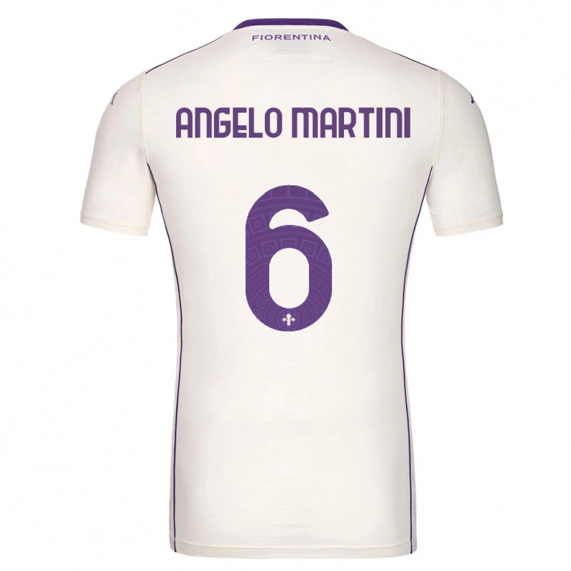 Danxen Dame Angelo Martini #6 Hvit Lilla Rød Bortetrøye Drakt Trøye 2025/26 Skjorter T-Skjorte