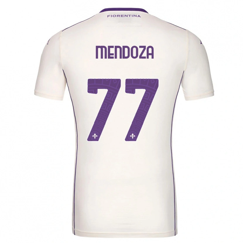 Danxen Dame William Mendoza #77 Hvit Lilla Rød Bortetrøye Drakt Trøye 2025/26 Skjorter T-Skjorte