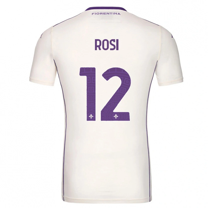 Danxen Dame Ettore Rosi #12 Hvit Lilla Rød Bortetrøye Drakt Trøye 2025/26 Skjorter T-Skjorte