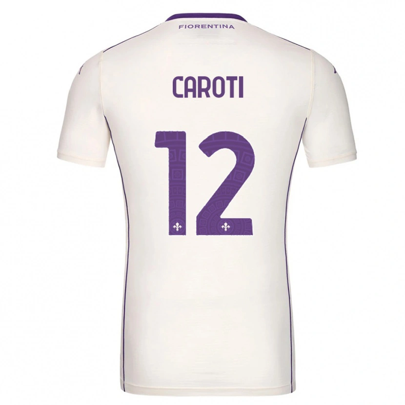 Danxen Dame Filippo Caroti #12 Hvit Lilla Rød Bortetrøye Drakt Trøye 2025/26 Skjorter T-Skjorte