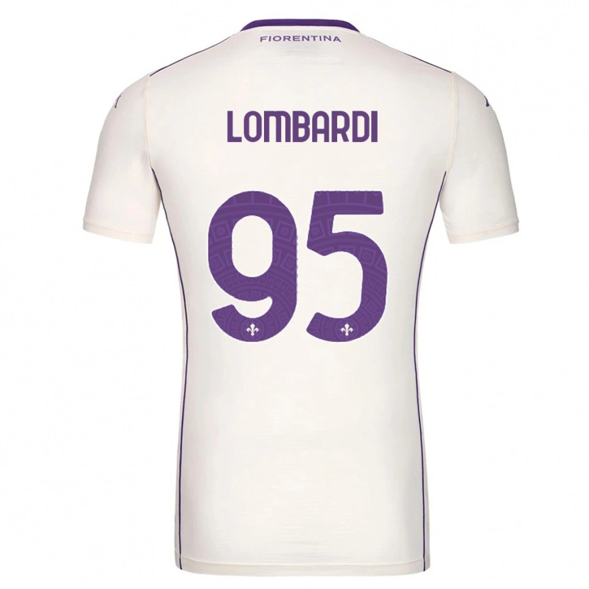 Danxen Dame Emma Lombardi #95 Hvit Lilla Rød Bortetrøye Drakt Trøye 2025/26 Skjorter T-Skjorte