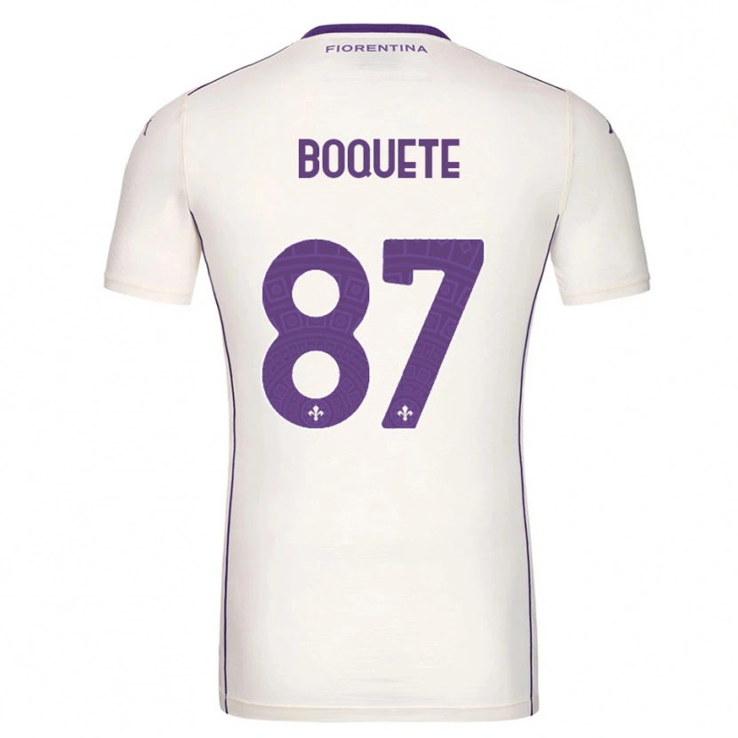 Danxen Dame Verónica Boquete #87 Hvit Lilla Rød Bortetrøye Drakt Trøye 2025/26 Skjorter T-Skjorte