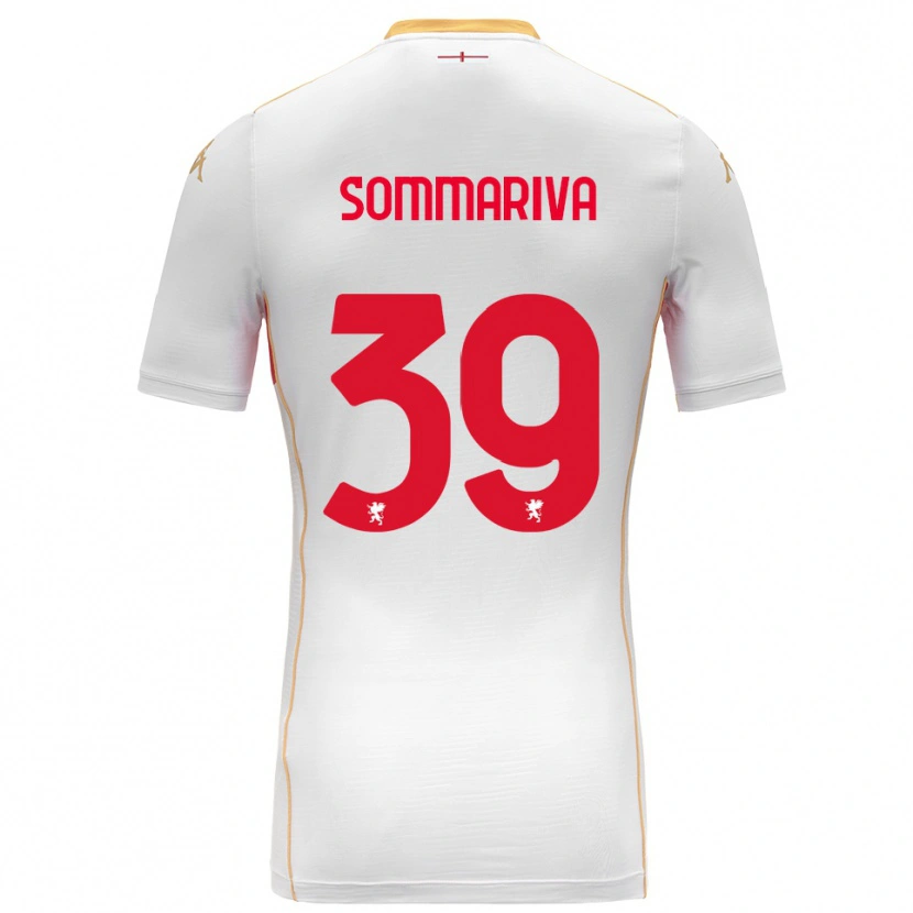 Danxen Dame Daniele Sommariva #39 Hvit Rød Bortetrøye Drakt Trøye 2025/26 Skjorter T-Skjorte