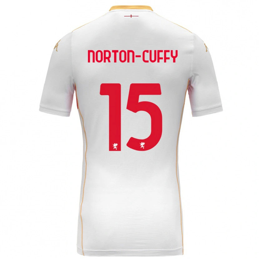 Danxen Dame Brooke Norton-Cuffy #15 Hvit Rød Bortetrøye Drakt Trøye 2025/26 Skjorter T-Skjorte